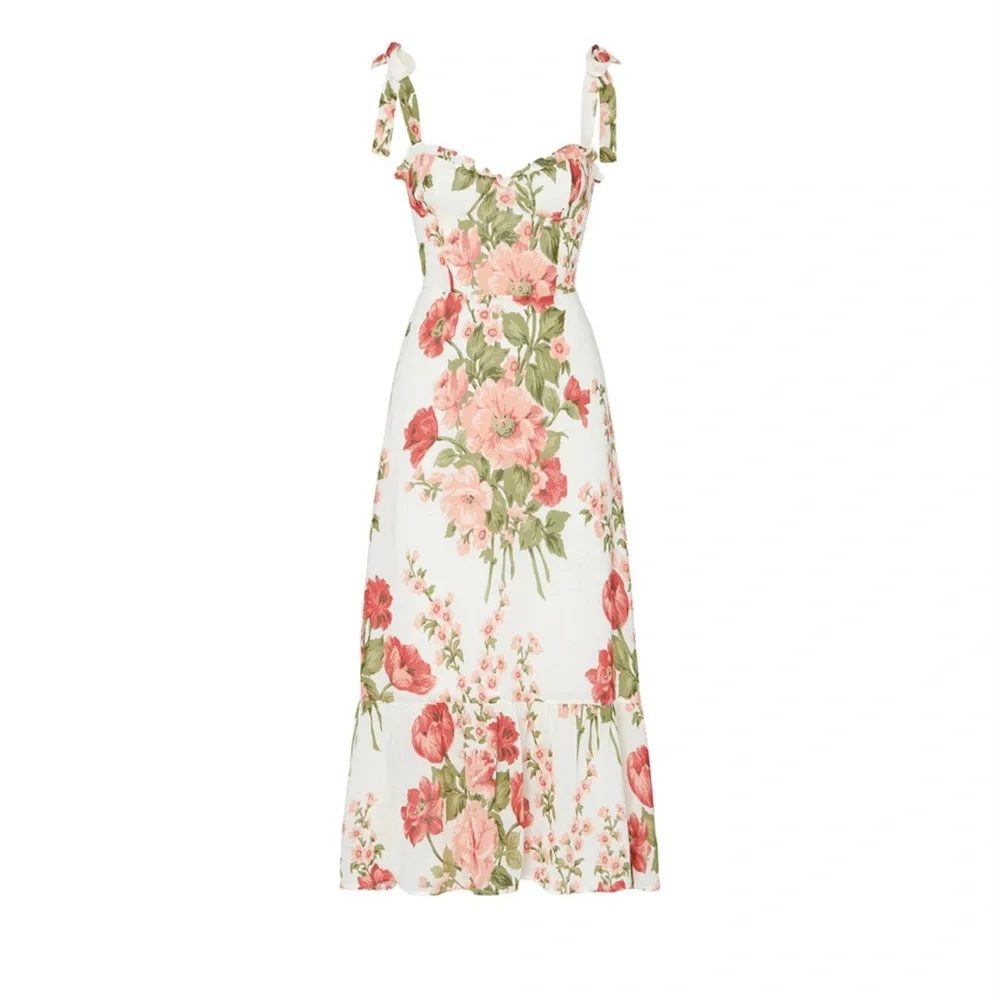 REFORMATION Nikita Etienne Floral Dress 0 - Picture 4 of 7